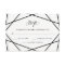 Geometric Black and White Wedding RSVP