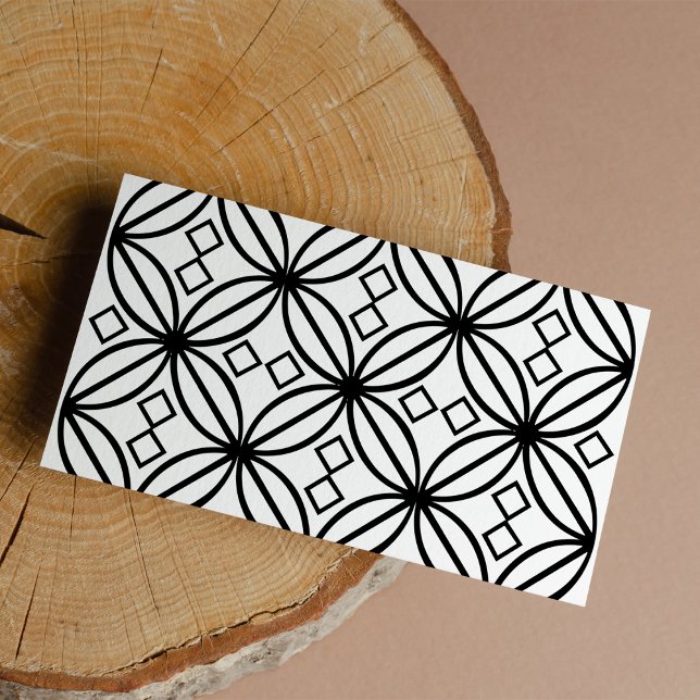 Geometric Black  White Floral Pattern (Geometric Black White Floral Pattern)