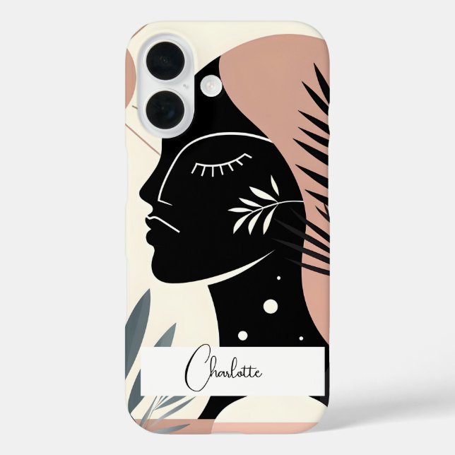  Geometric Black Woman  Case-Mate iPhone Case (Back)