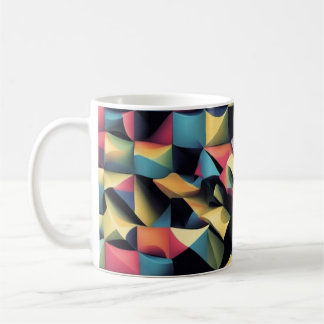 Geometric Bliss - 3D Textured Mug