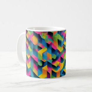 Geometric Bliss - 3D Textured Mug