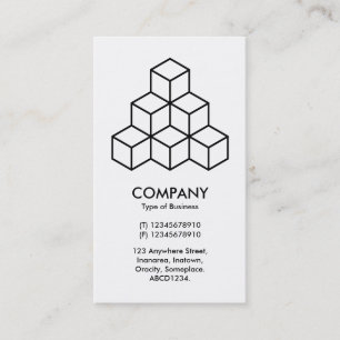Geometric Blocks Business Card