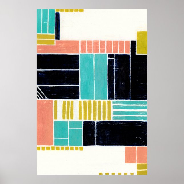 Geometric Blocks Poster (Front)