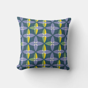 Geometric Bloom Pattern Cushion