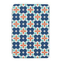 Geometric Blue Flower iPad Smart Cover