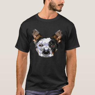 Geometric Blue Heeler Australian Cattle Dog T-Shirt