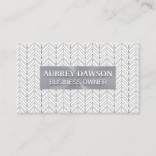 Geometric Bohemian Pattern   Metal Banner Business Card