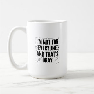 Geometric Bold Typography Statement Graphic Coffee Mug