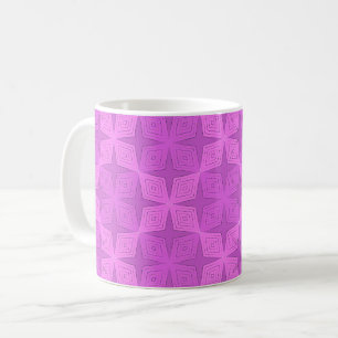Geometric bright lilac art deco coffee mug