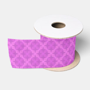Geometric bright lilac art deco satin ribbon