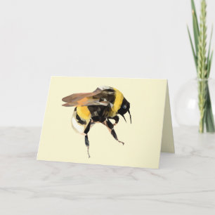 Geometric Bumblebee Greeting Card