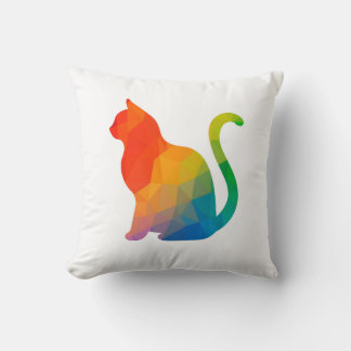 Geometric Cat Pillow