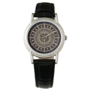 Geometric Celestial Pattern Watch