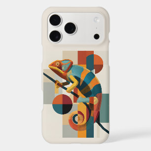 Geometric Chameleon Art Modern Wildlife