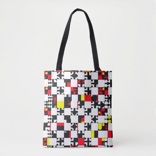 Geometric Chaos Tote Bag (Front)