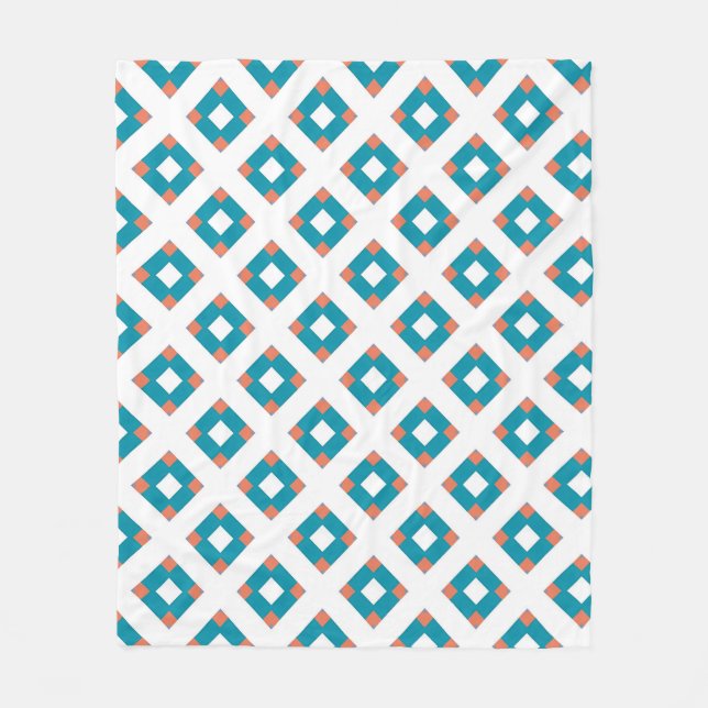 Geometric Charm Fleece Blanket (Front)
