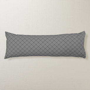 Geometric checked texture body cushion