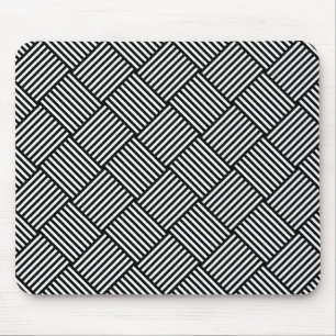 Geometric checked texture mouse mat