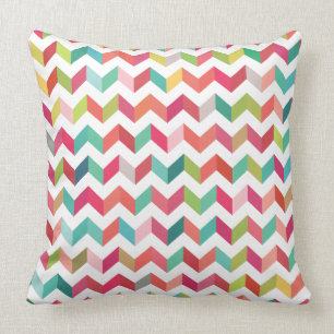 Geometric Chevron Arrow Triangles Pattern Cushion