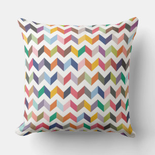 Geometric Chevron Arrow Triangles Pattern Cushion