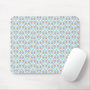 Geometric Chevron Zigzag Mosaic Seamless Pattern Mouse Mat