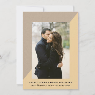 Geometric Chic Save the Dates   WEDDINGS Date