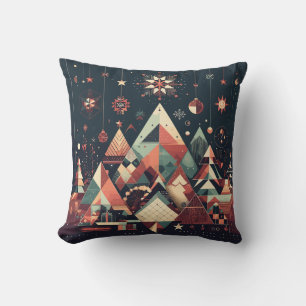 Geometric Christmas  Cushion