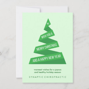 Geometric Christmas Tree Corporate Christmas Cards
