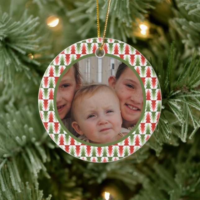 Geometric Christmas Tree Grove Ceramic Tree Decoration (Tree)