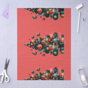 Geometric Christmas Tree Tissue Paper