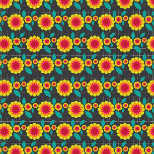 Geometric chrysanthemums cushion