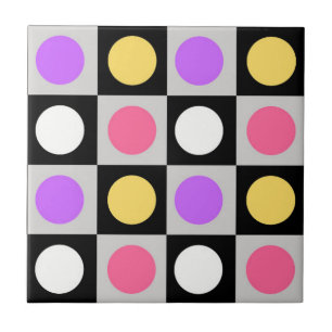 Geometric Circle Dots Pattern Tile