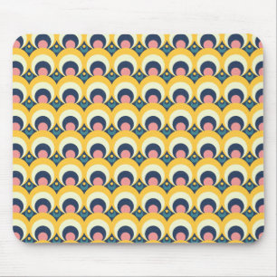 Geometric Circle Pattern Mouse Mat