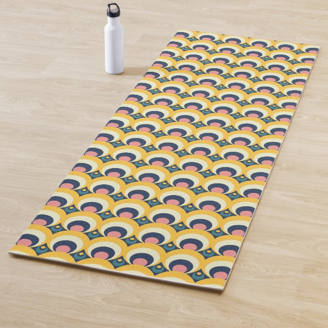 Geometric Circle Pattern Yoga Mat (In Situ)