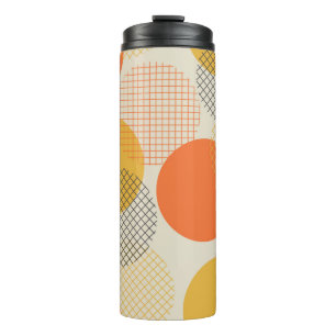Geometric circle seamless pattern thermal tumbler