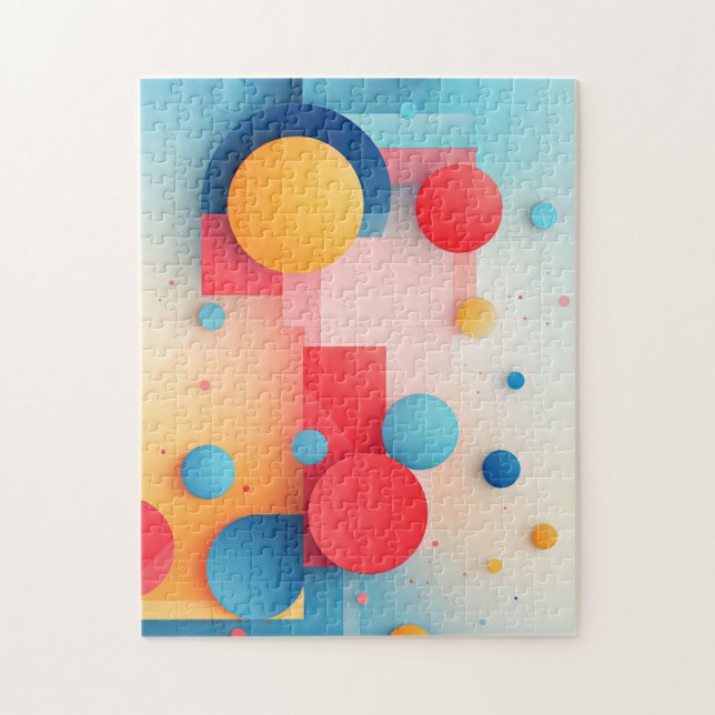 Geometric Circles Jigsaw Puzzle (Vertical)