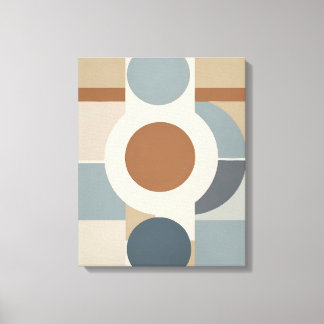 Geometric Circles Modern Abstract Canvas Wall Art