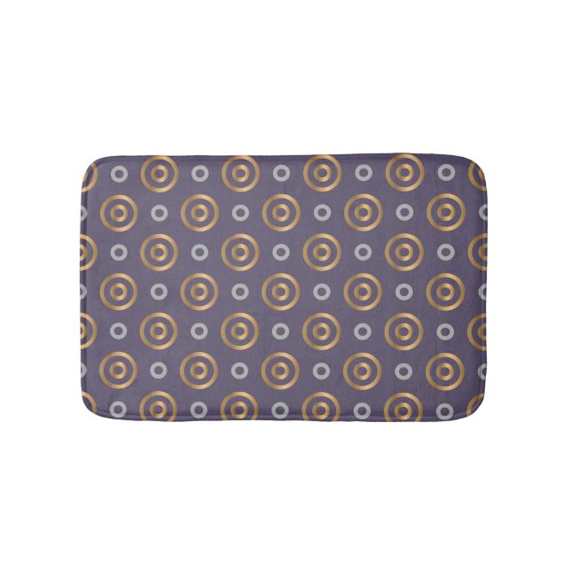 Geometric Circles Pattern Bath Mat (Front)