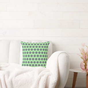 Geometric Circles Pillow – Bold & Pastel Colours