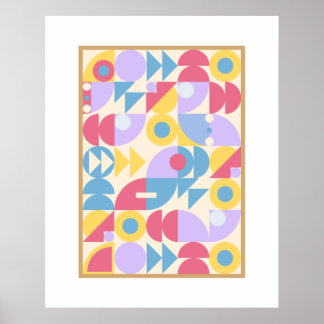 geometric classic bauhaus poster