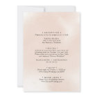 Geometric Classic Pink Floral Front & Back Wedding