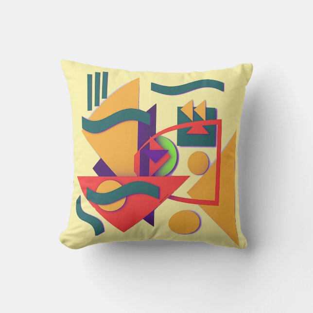 Geometric Collage Cushion (Front)