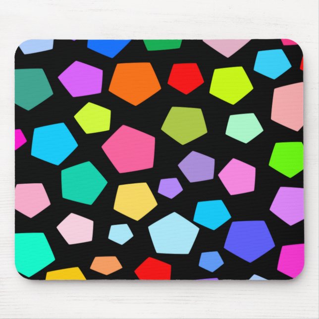 GEOMETRIC COLORFUL SHAPE   MOUSE MAT (Front)
