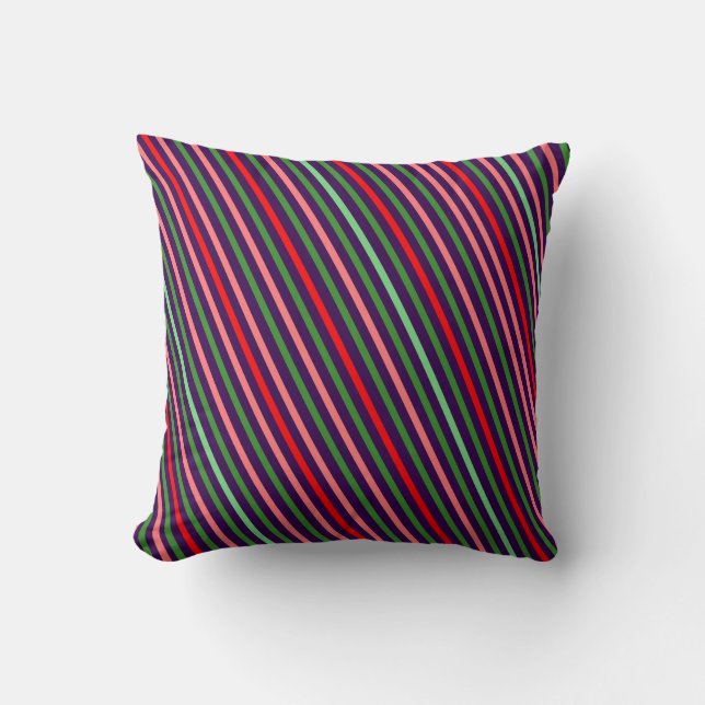 Geometric colorful simple Throw Pillow (Front)