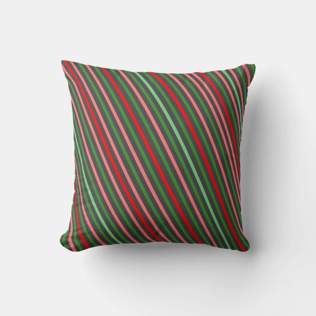 Geometric colorful simple Throw Pillow (Front)