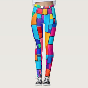 Geometric Colour Art Leggings