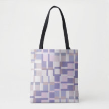 Geometric Colour Block Pattern - Purple and Latte