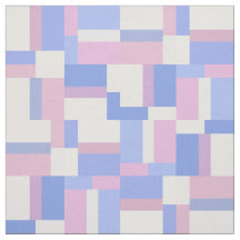 Geometric Colour Block Rectangles - Pink and Blue