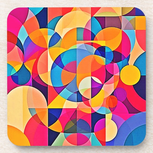  Geometric Colour Emotion Coaster (Front)