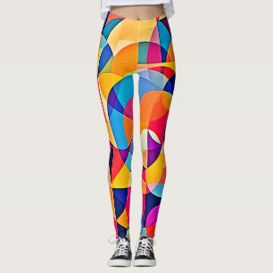  Geometric Colour Emotion Leggings
